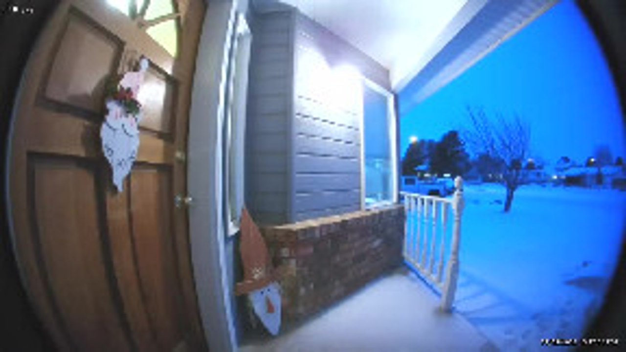 Ring Doorbell Captures Icy Step Slam