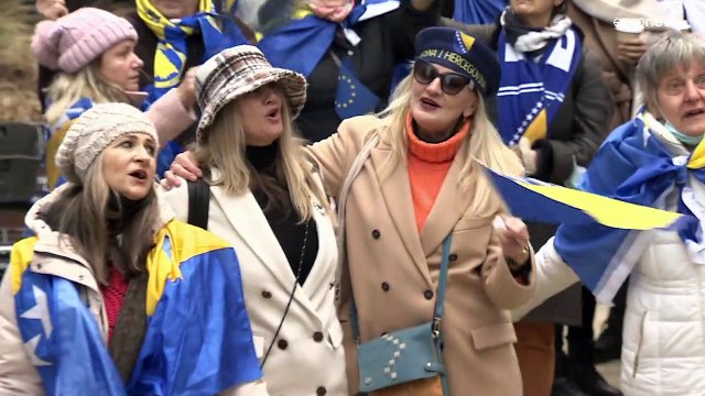 В Брюсселе прошла демонстрация за единство Боснии и Герцеговины