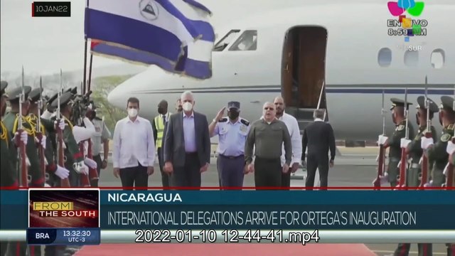 International Delegations begin arriving for the Swear Ceremony of Daniel Ortega