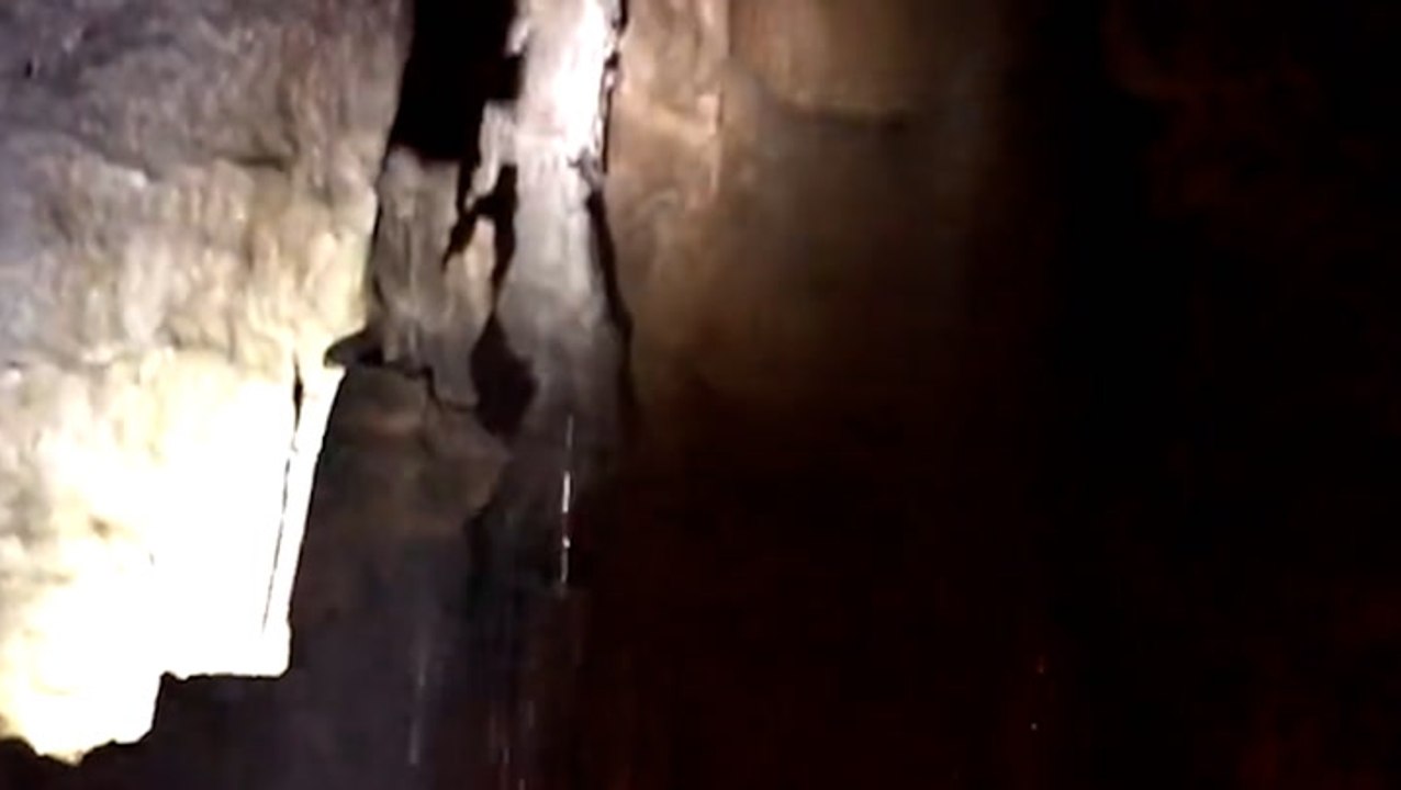 Raining inside Kentucky's Mammoth Dome