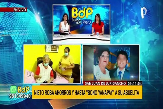 SJL: menor roba más de S/ 20 mil a su abuela que padece parálisis y necesita medicamentos