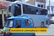 Barranca: 15 turistas denuncian robo de equipajes dentro de bus