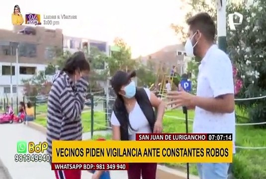 SJL: vecinos del sector de Campoy denuncian violentos asaltos y nula presencia policial