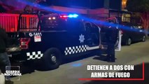 Dos sujetos fueron detenidos portando armas en la colonia La Giralda del municipio de Guadalajara