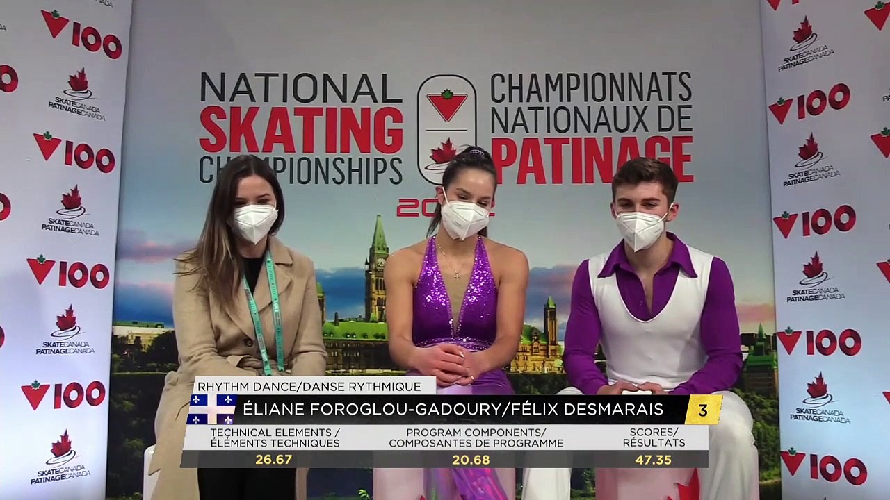 Danse sur glace junior - danse rythmique - Championnats nationaux de patinage Canadian Tire 2022 (9)