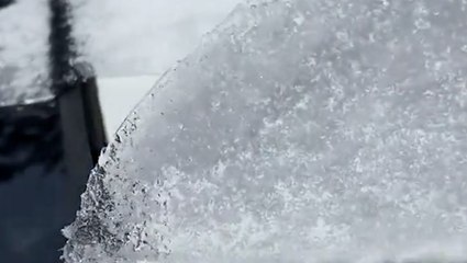 Cars encased in ice after Northeast storm