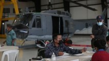 Guatemala vacuna contra la covid-19 en las instalaciones de su Fuerza Aérea