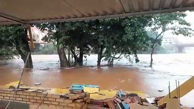 Sabará: veja os estragos provocados pelas chuvas do fim de semana