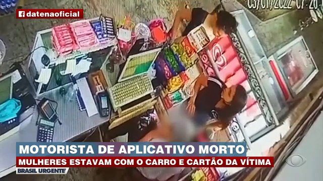 Mulheres estavam com o carro e os cartões da vítima Mais informações em: band.com.br/brasilurgente #BrasilUrgente