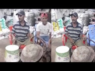 سيد قناوي يبهر رواد مواقع التواصل الاجتماعي بصوته.. بـ طشت وجردل