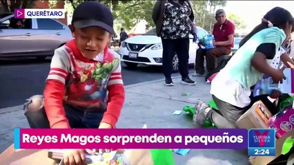 Reyes Magos sorprenden a pequeños