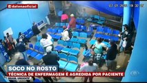 Vítima leva soco no rosto após tentar ajudar um médico durante discussão com paciente.Mais informações: band.com.br/brasilurgente#brasilurgente