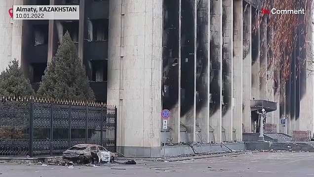 شاهد: مدينة ألماتي في كازاخستان تحصي الأضرار التي خلفتها الاحتجاجات وأعمال العنف