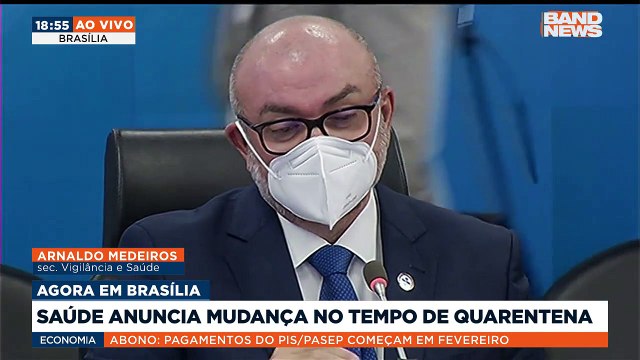 Em coletiva, a equipe do ministério da saúde anunciou mudanças no tempo de isolamento para infectados com a covid-19. #BandJornalismo