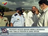 Pdte. Nicolás Maduro arribó a Nicaragua para participar en la Toma de Posesión de Daniel Ortega