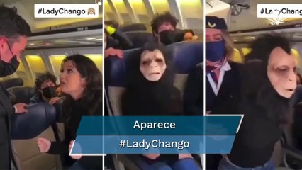 Mujer se pone máscara de chango al negarse a usar cubrebocas en vuelo