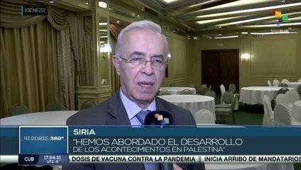 Siria ratifica su apoyo a la causa palestina y su independiencia de la ocupación israelí
