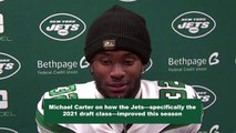 Jets' RB Michael Carter Gushes About New York's 2021 NFL Draft Class
