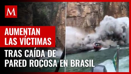 Aumentan a 10 los muertos por caída de roca en lanchas turísticas de Brasil