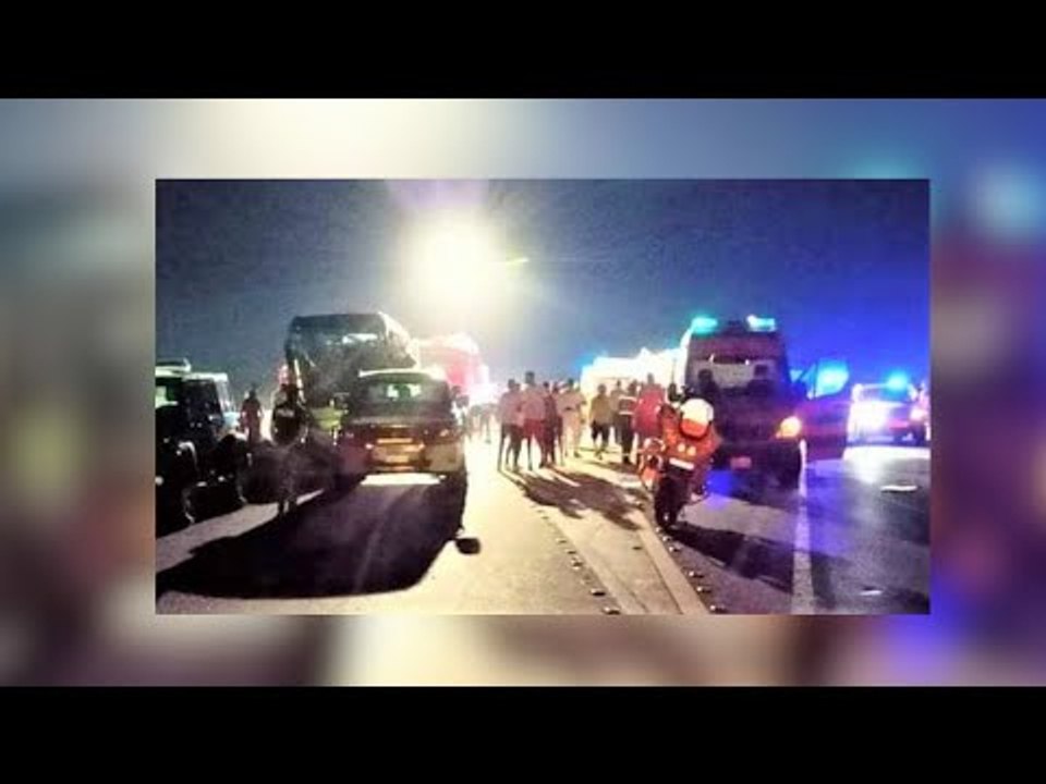 كارثة أتوبيس السويس.. مصرع 12 وإصابة 38 معظمهم...