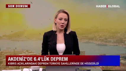 Son Dakika! Antalya, Adana, Mersin ve birçok ilde hissedildi! Kıbrıs açıklarında 6,4 büyüklüğünde deprem