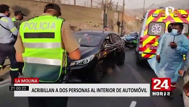 La Molina: sicarios acribillan a dos personas al interior de su automóvil