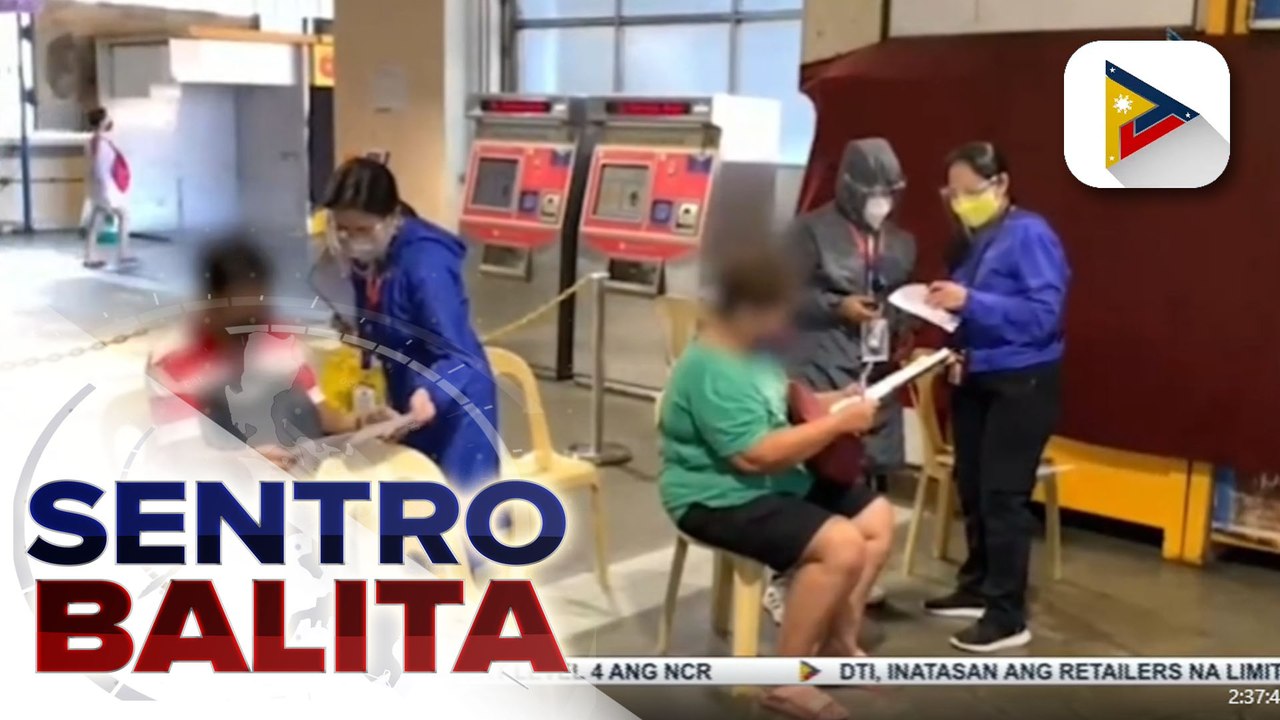 6 pasahero ng MRT-3, nagpositibo sa random antigen test kaninang umaga