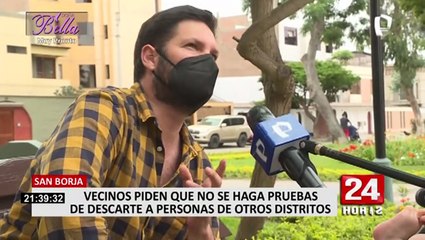 San Borja: algunos vecinos consideran que residentes de otros distritos no debe acceder a las pruebas