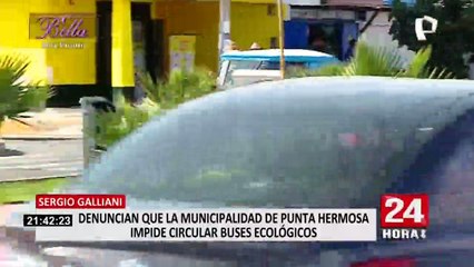 Punta Hermosa: denuncian que la Municipalidad impide circular buses ecológicos