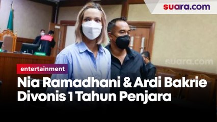 Nia Ramadhani dan Ardi Bakrie Divonis 1 Tahun Penjara Terkait Narkoba