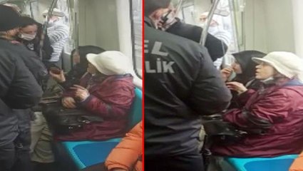 Marmaray'da maske takmayan kadınlar, herkesi çileden çıkardı! O anlar kamerada