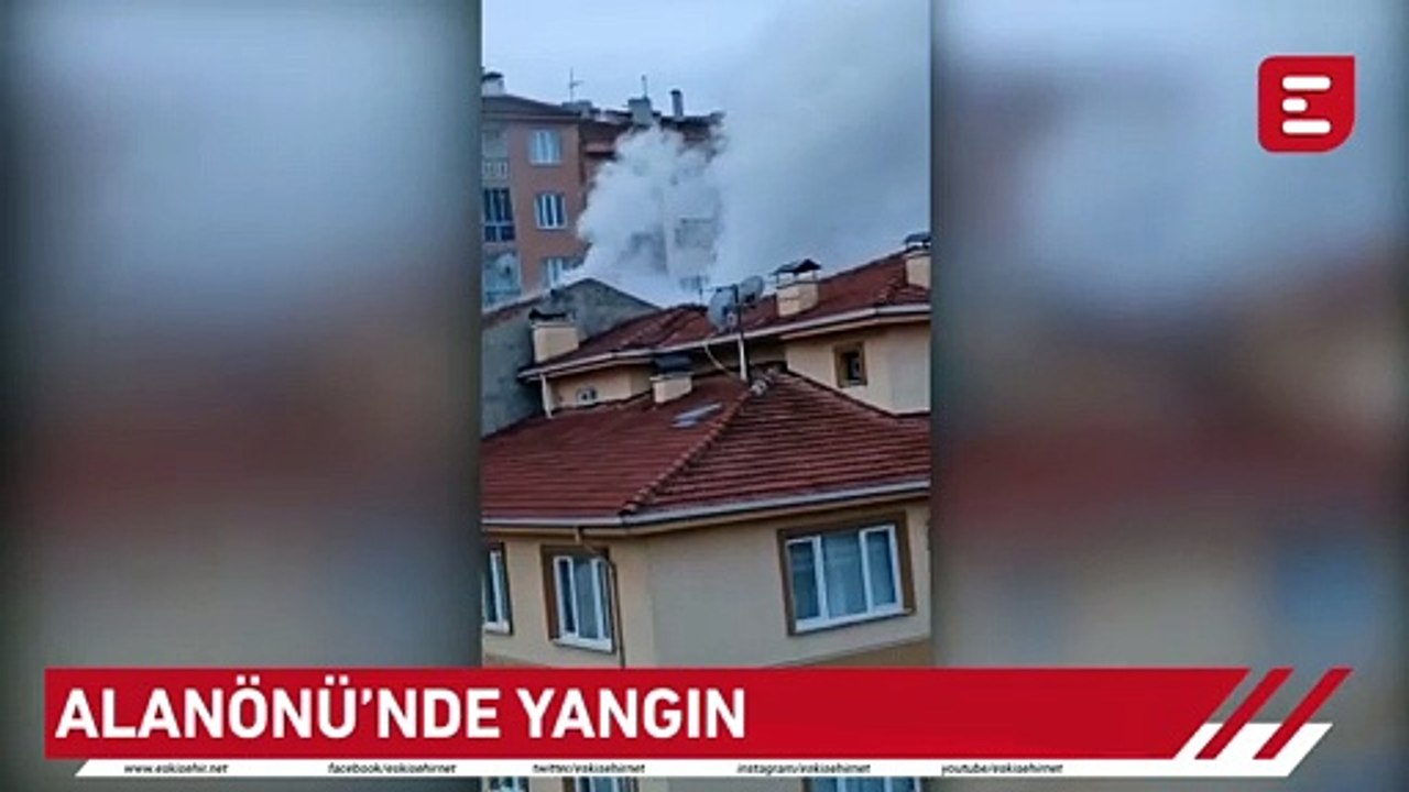 Alanönü'nde yangın