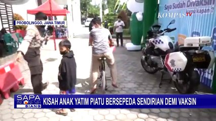 Ini Ferdiansyah, Anak Yatim Piatu yang Bersepeda Sendiri ke Sentra Vaksinasi Mapolres Probolinggo