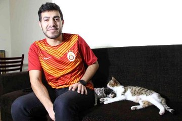 Üşümesin diye evine aldığı kedi 3 yavru doğurarak sürpriz yaptı