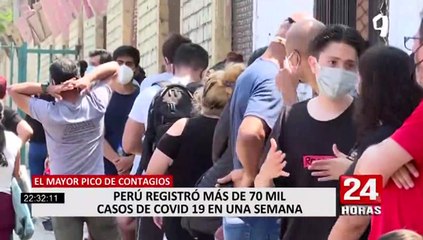 ¡No baje la guardia! Continúa elevándose la cifra de contagiados de coronavirus en el Perú