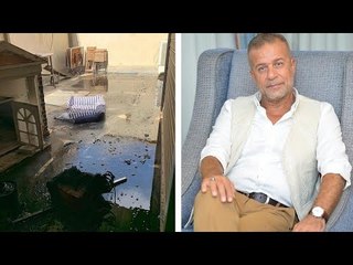 هكذا نجا شريف منير وعائلته من حريق هائل بمنزله