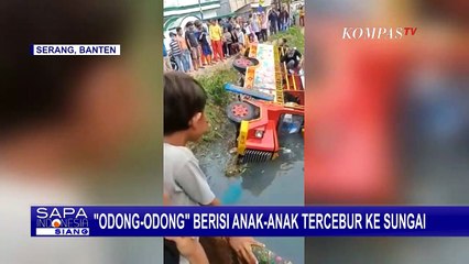 Roda Belakang Terlepas dan Kapasitas Penumpang Berlebih, Odong-odong di Banten Terjungkal ke Sungai!