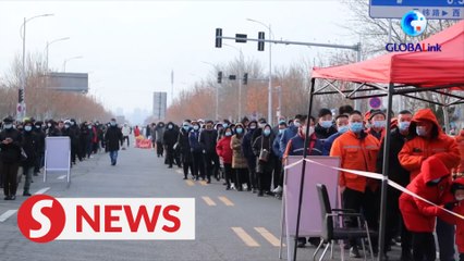 China's Tianjin fights against Omicron variant