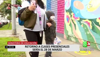 Ministerio de Educación: 28 de marzo sería la fecha de posible retorno a clases