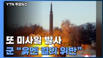 北 '진전된' 탄도미사일 또 발사...軍 