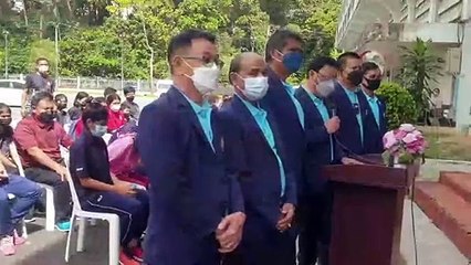 นายก อบจ.เมืองคอนมอบชุดตรวจ ATK 1 พันชุดมูลค่า 2.5 แสนให้นักกีฬา ผู้ฝึกสอน ฯที่เข้าร่วมการแข่งขันกีฬาแห่งชาติ ครั้งที่ 47