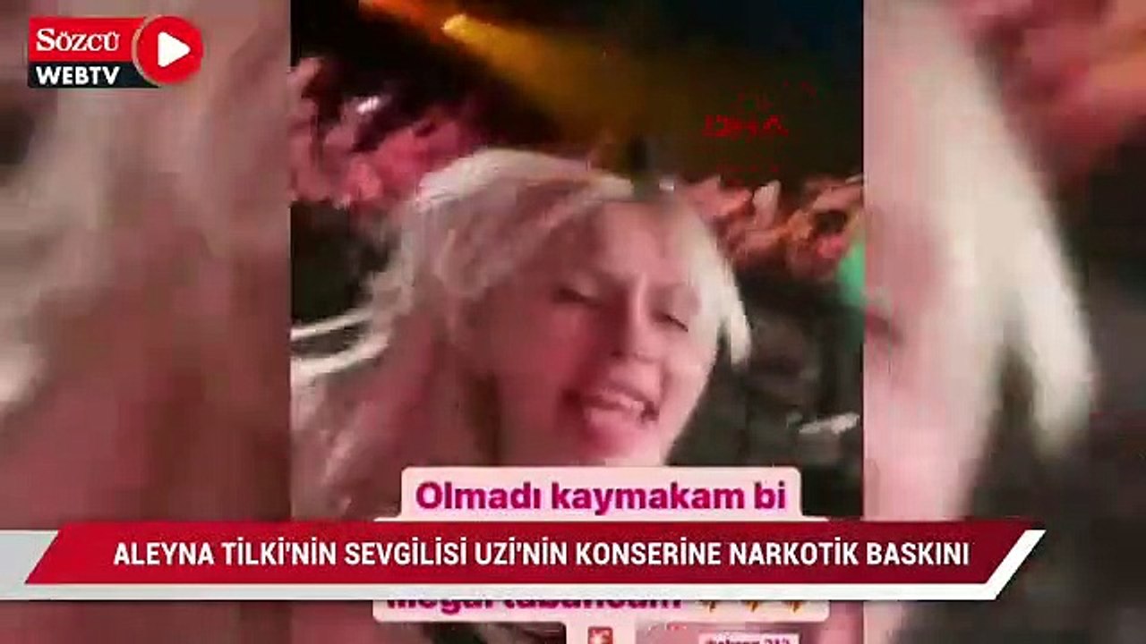 Aleyna Tilki, sevgilisini izlerken narkotik bastı