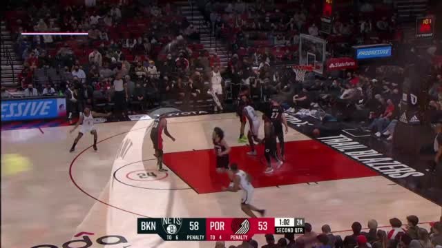 Depleted Trail Blazers shock Nets in Portland