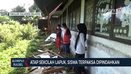 Atap Sekolah Lapuk, Siswa Terpaksa Dipindahkan