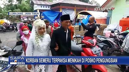 Rencanakan Pernikahan sebelum Bencana Gunung Semeru, Pasangan Ini Menikah di Posko Pengungsian!