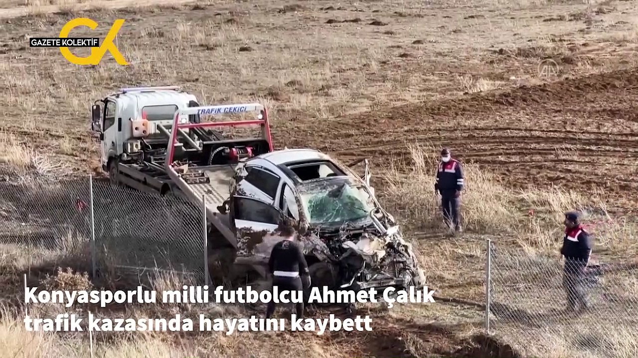 Futbolcu Ahmet Çalık’ın hayatını kaybettiği kazadan ilk görüntüler