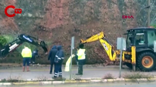 Marmaris- İçmeler kara yolunda heyelan