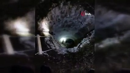 Kırklareli'nde kaçak kazı yapan şüpheliler 25 metrelik çukurda yakalandı