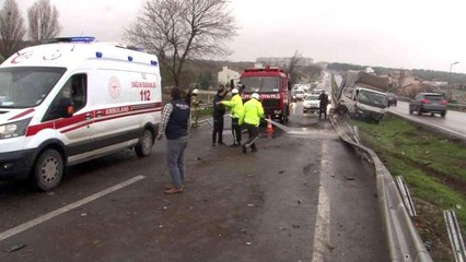 Son dakika haberi! Büyükçekmece E-5'te feci kaza kamerada