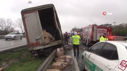 Büyükçekmece E-5'te feci kaza kamerada